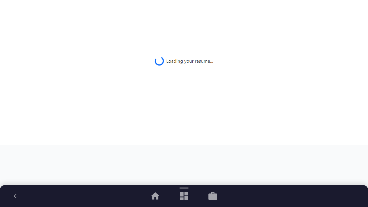 Open Your Resume Dashboard
