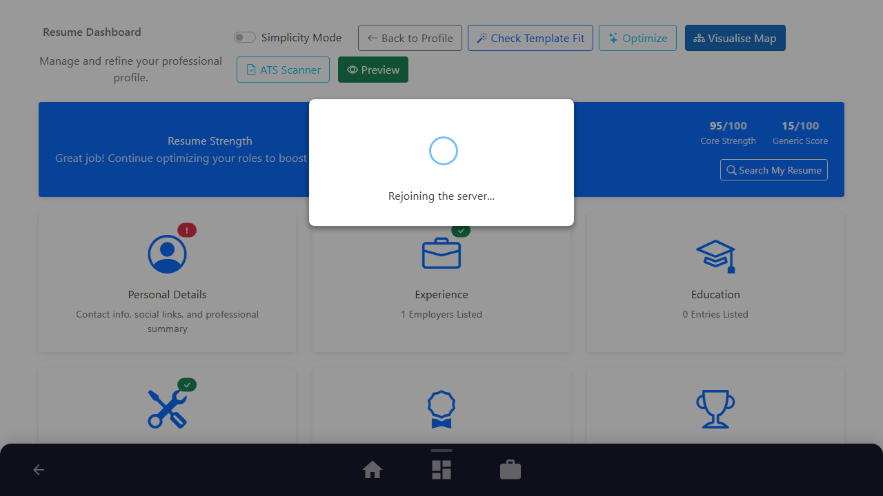 Inspect Section Details for Action Items