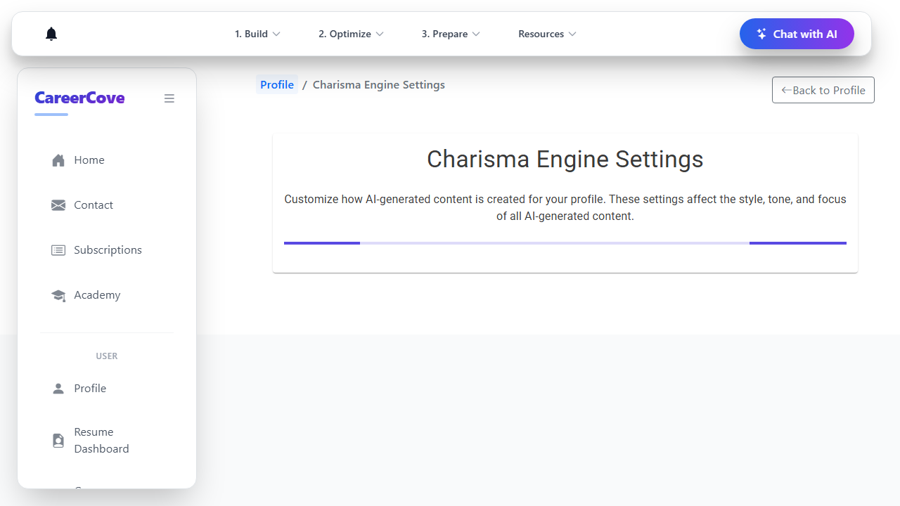 Navigate to CharismaEngine Global Settings