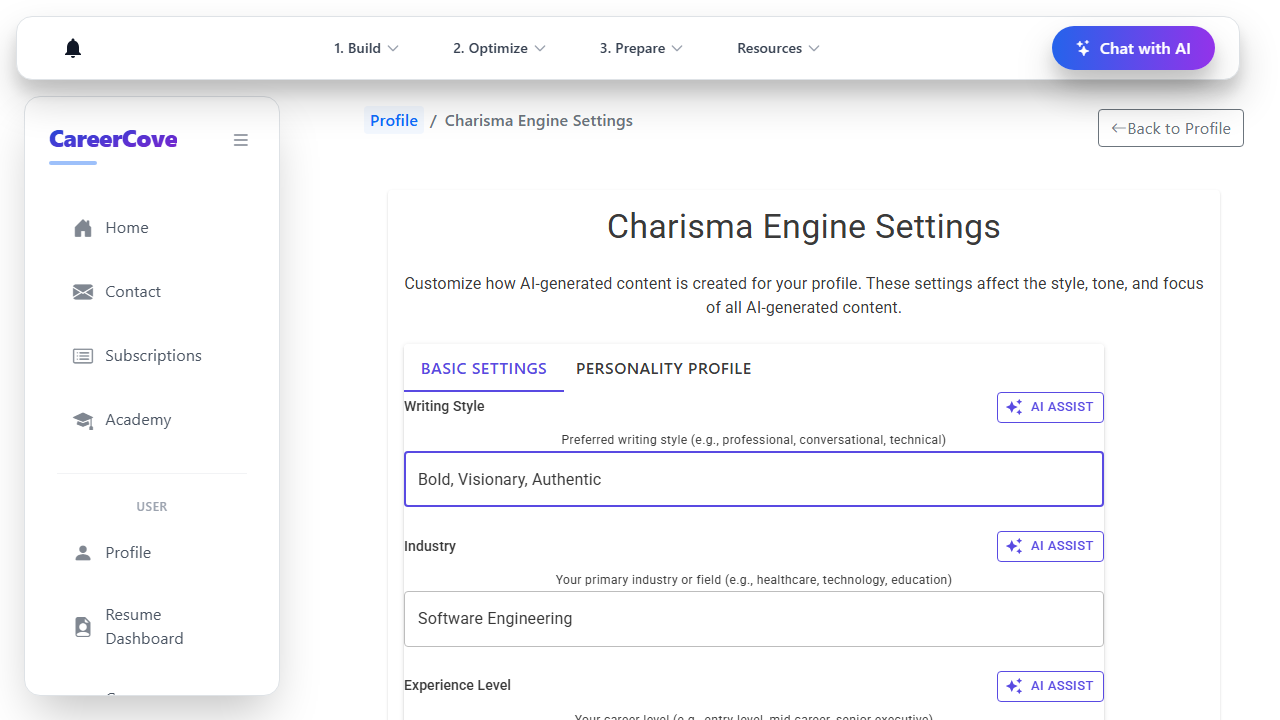 Adjust global Writing Style settings