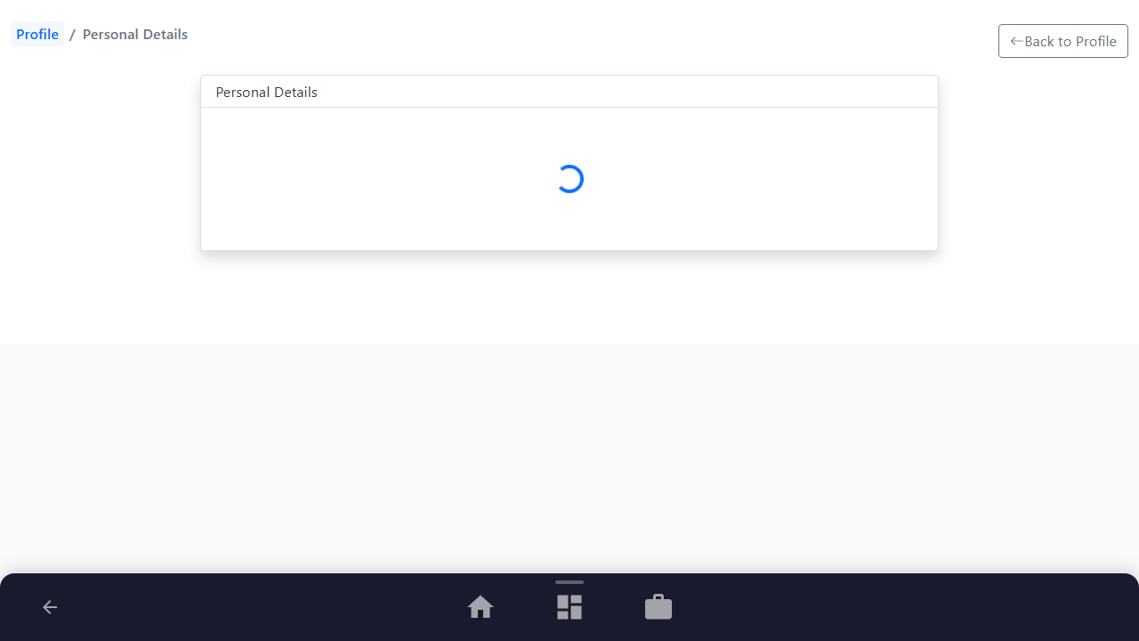 Open Personal Details