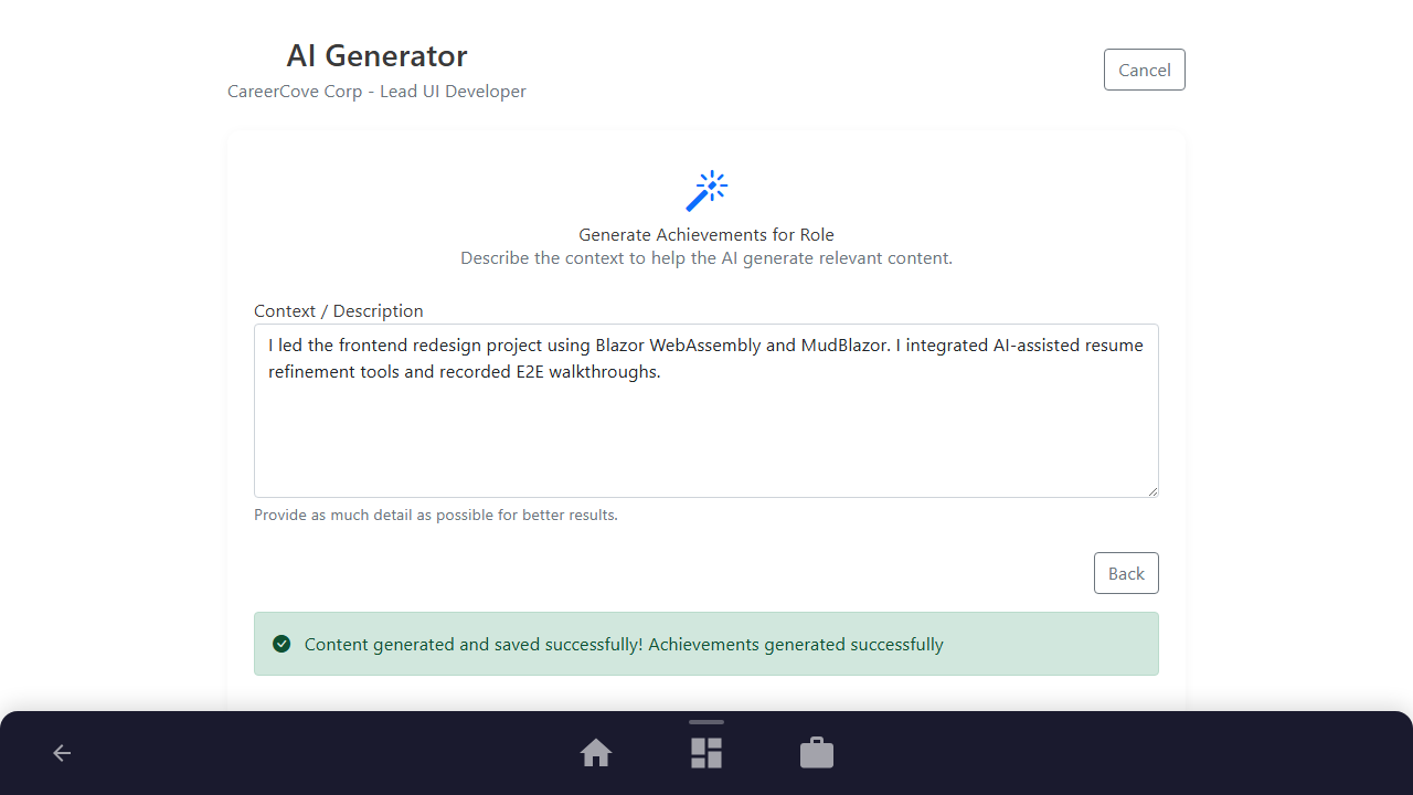 Generate and Auto-Save