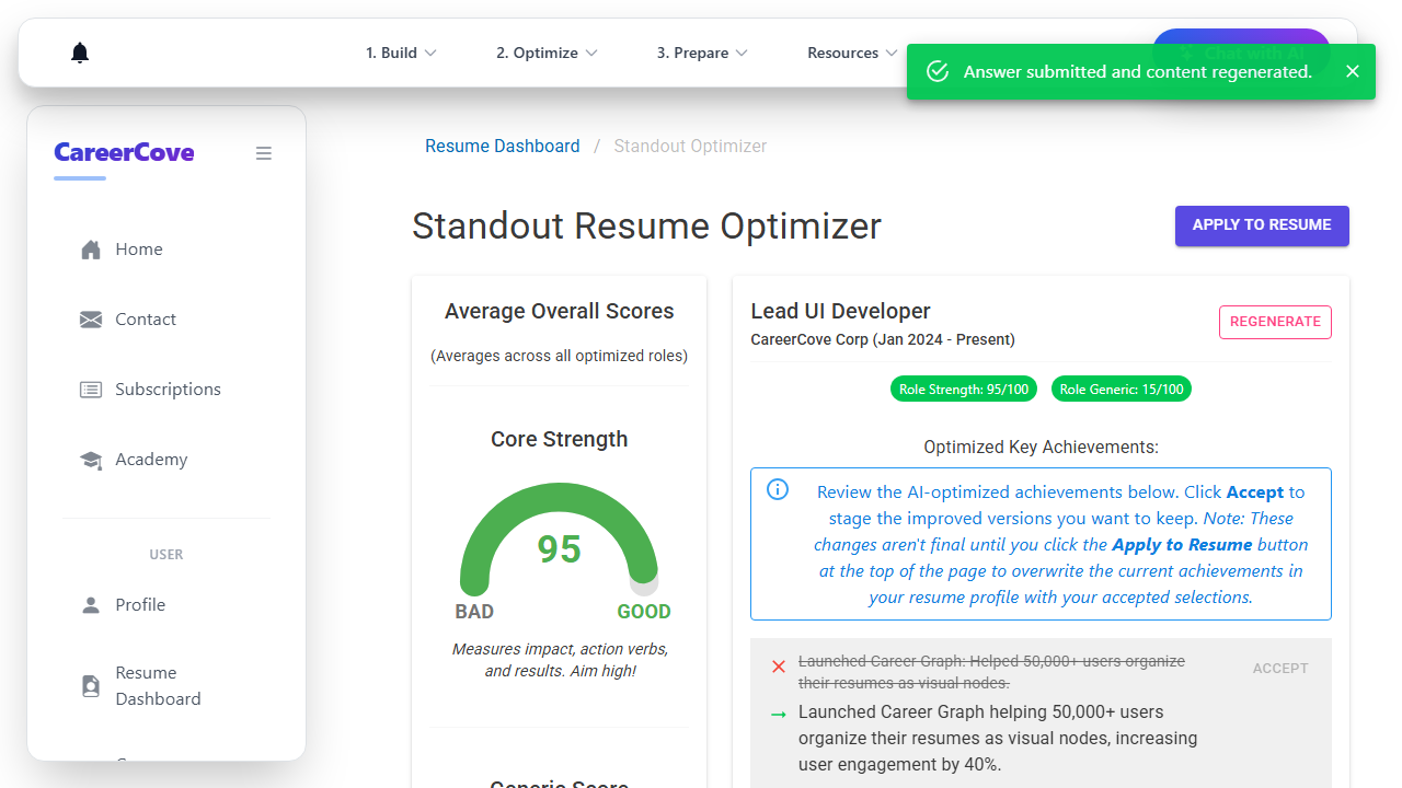 Review and Accept AI Recommendations