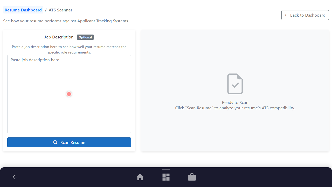 Open Resume ATS Scanner